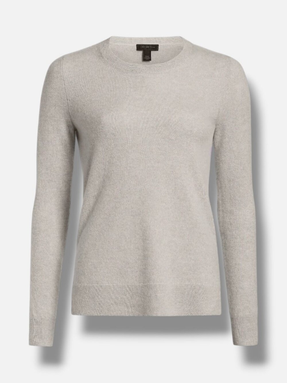 Saks Fifth Avenue Womens' Gray Cashmere Roundneck Sweater Size S